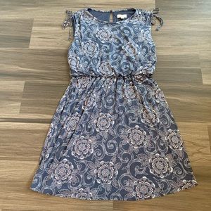 ⭐️NWT LOFT elastic waist Midi Dress